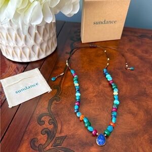 SUNDANCE Gemstone Adjustable Necklace